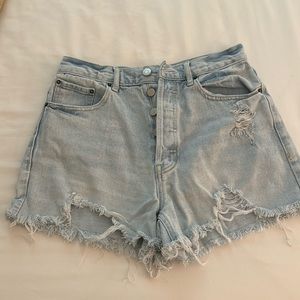Pacsun light wash jean shorts size27
